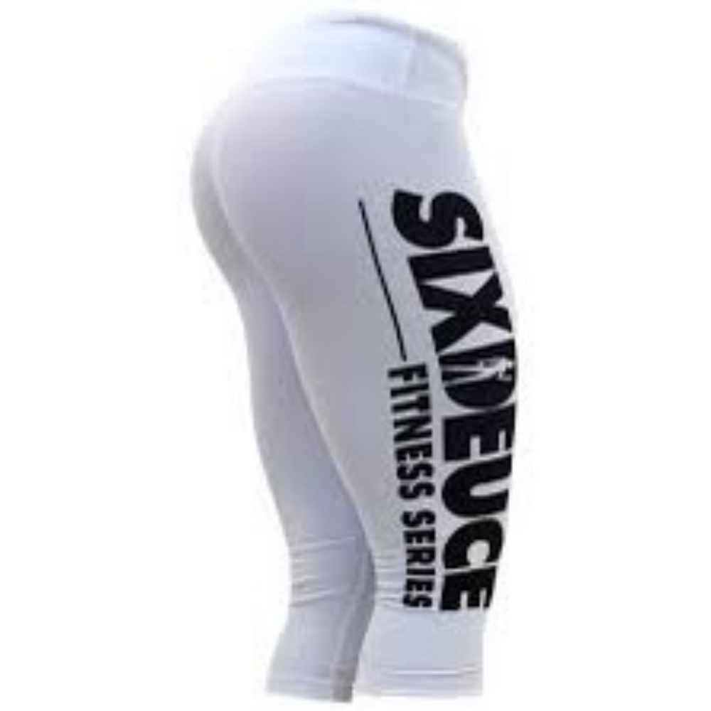 NWT Six Deuce Polar White Limited 3/4 Capri Leggings
